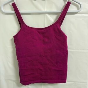 Lululemon Ribbed Fushia Tank Top
